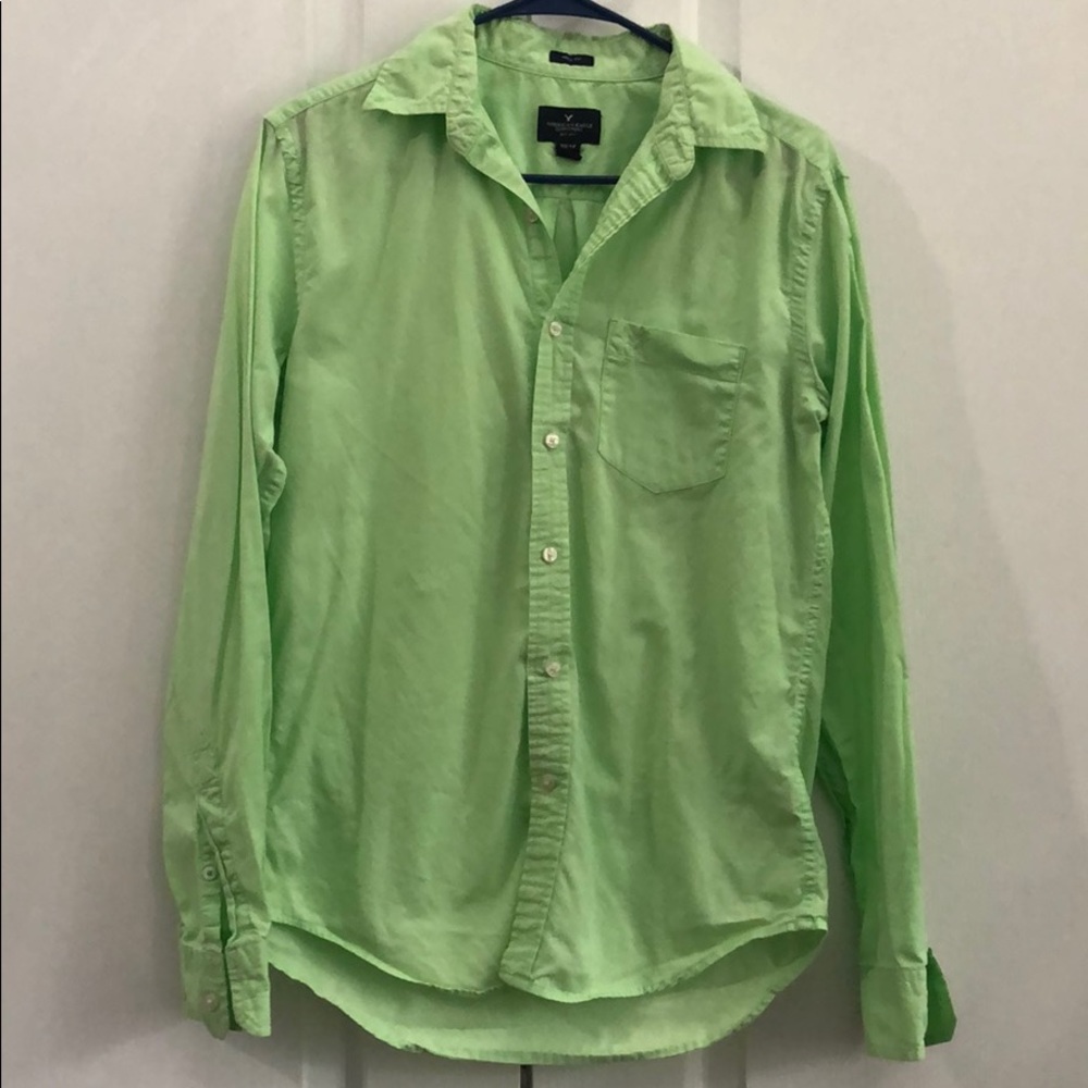 American Eagle Prep Fit Button Down Xs - image 1